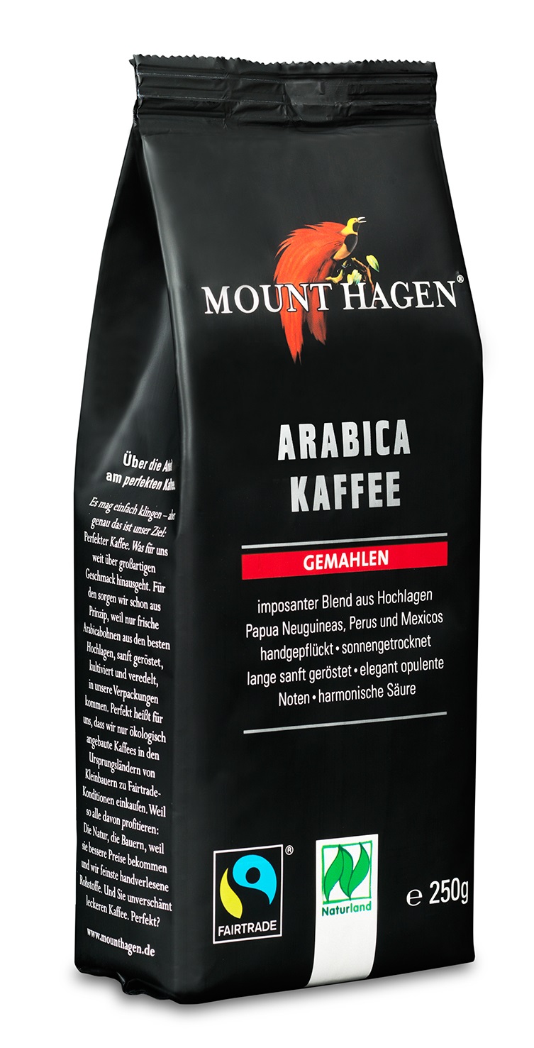 Arabica Kaffee, gemahlen