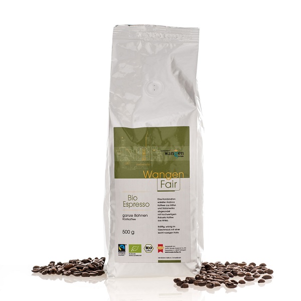 Wangen Fairtrade Bio Espresso, ganze Bohne