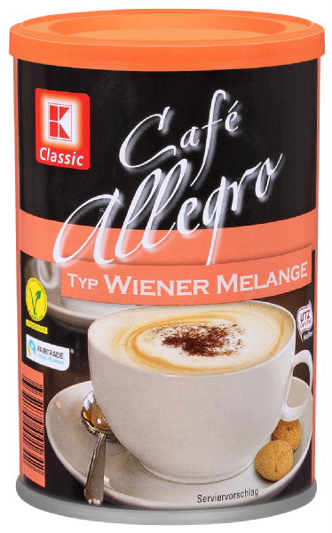 Café allegro, Typ Wiener Melange