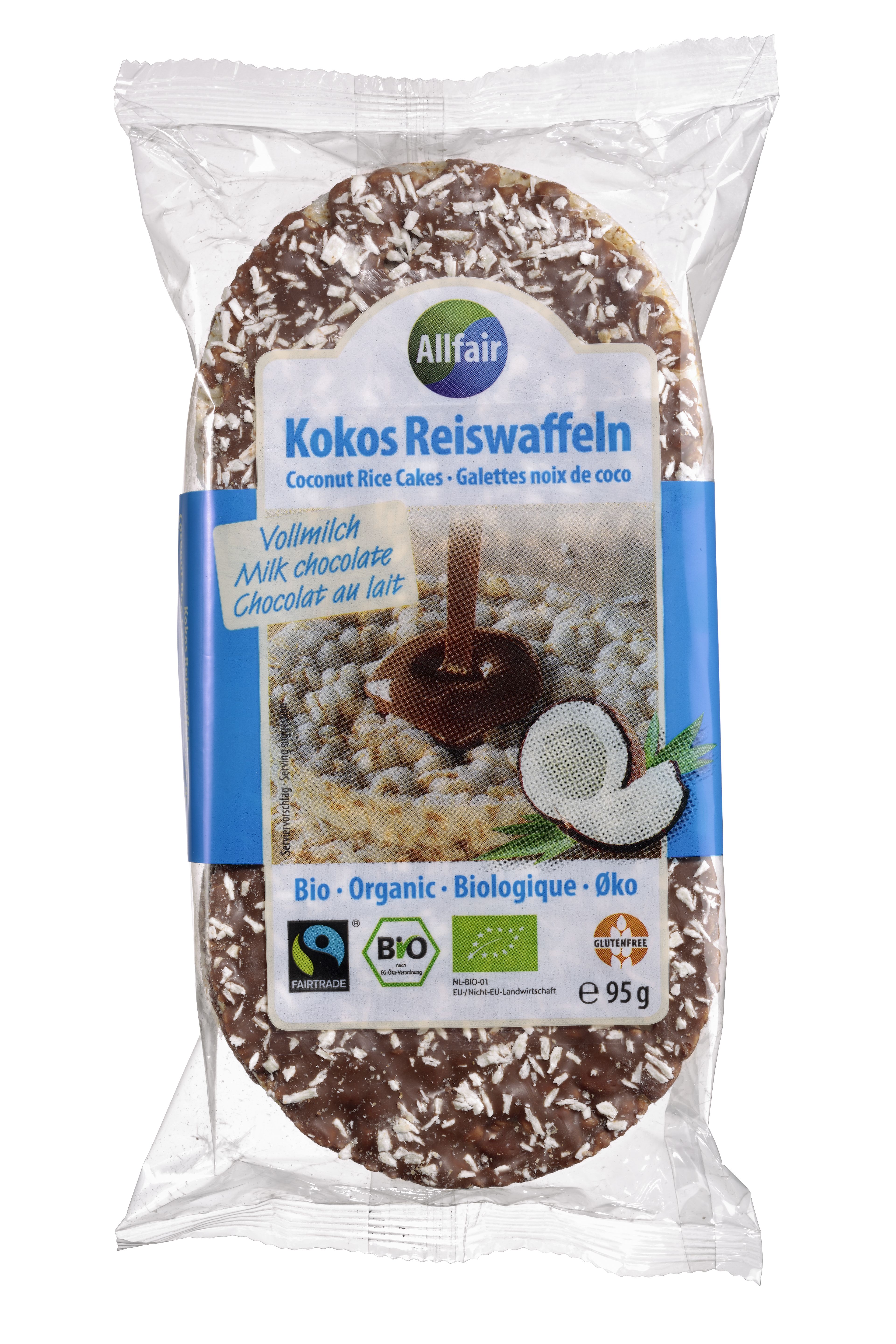 Allfair Schoko-Kokos Reiswaffeln