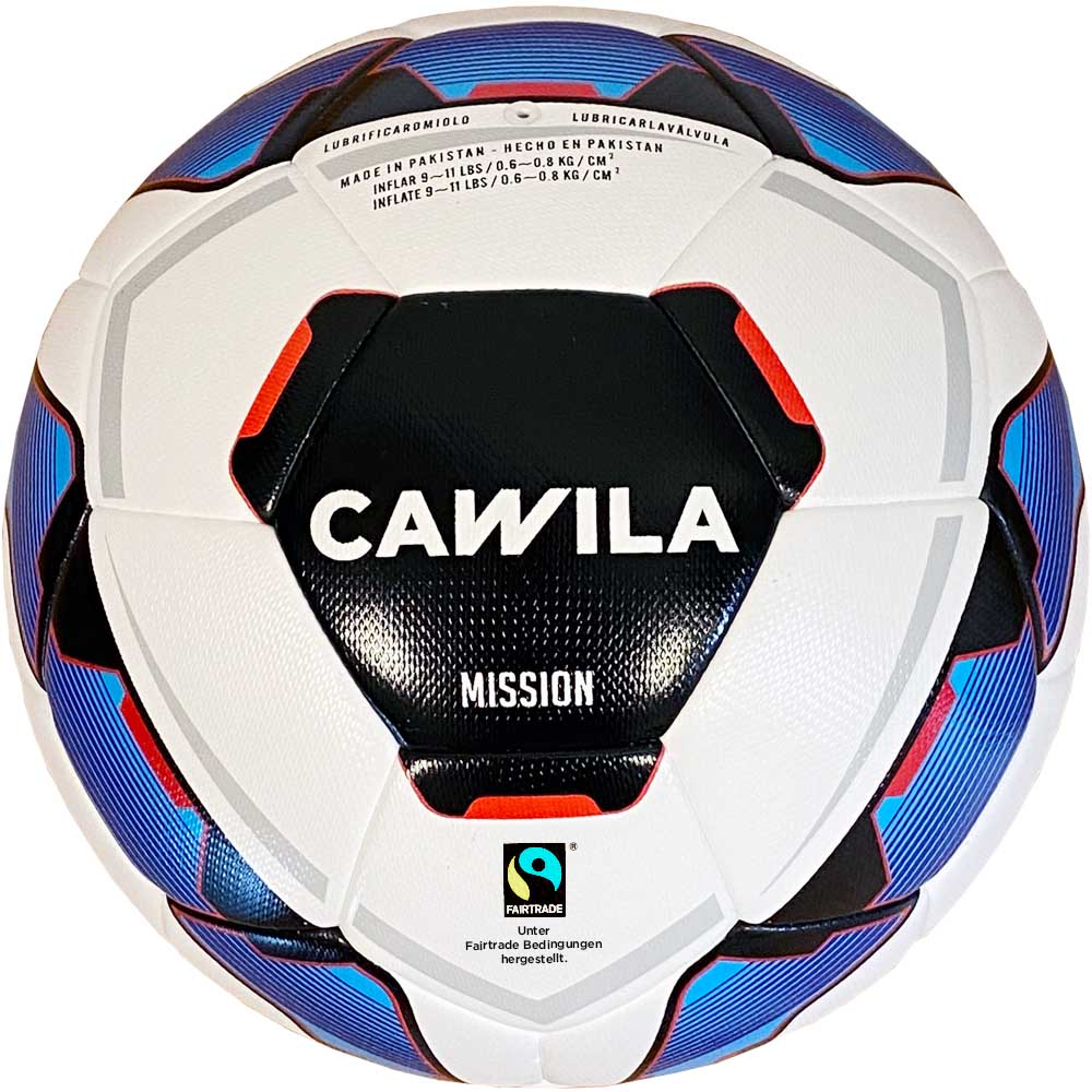 Cawila Fußball MISSION HYBRID Fairtrade, Size 5