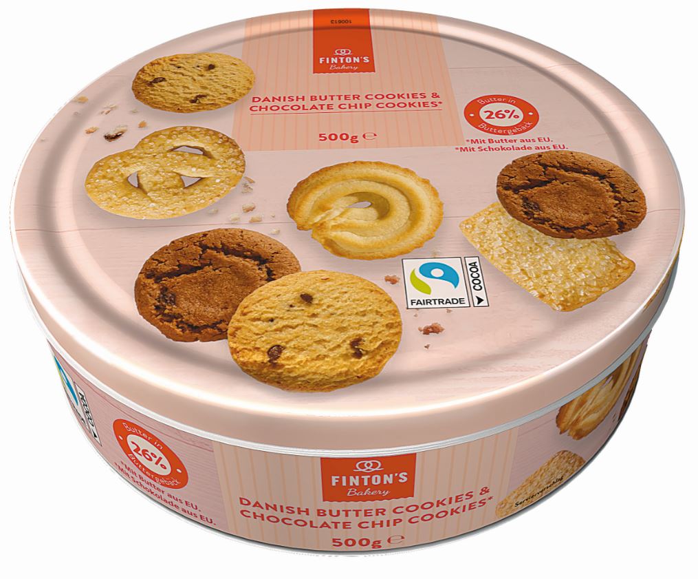 Finton´s Butter Cookies & Chocolate Chip Cookies 500g 