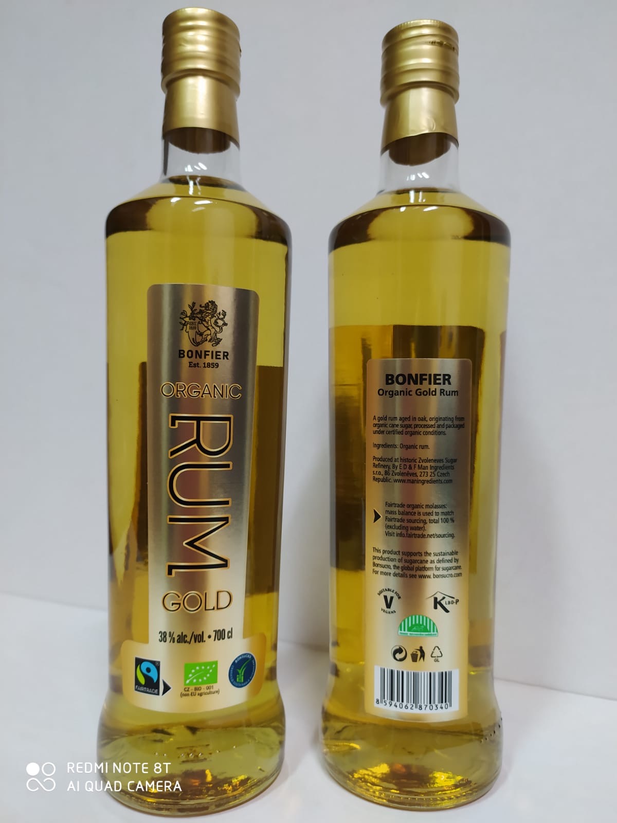 Bonfier Organic Gold Rum