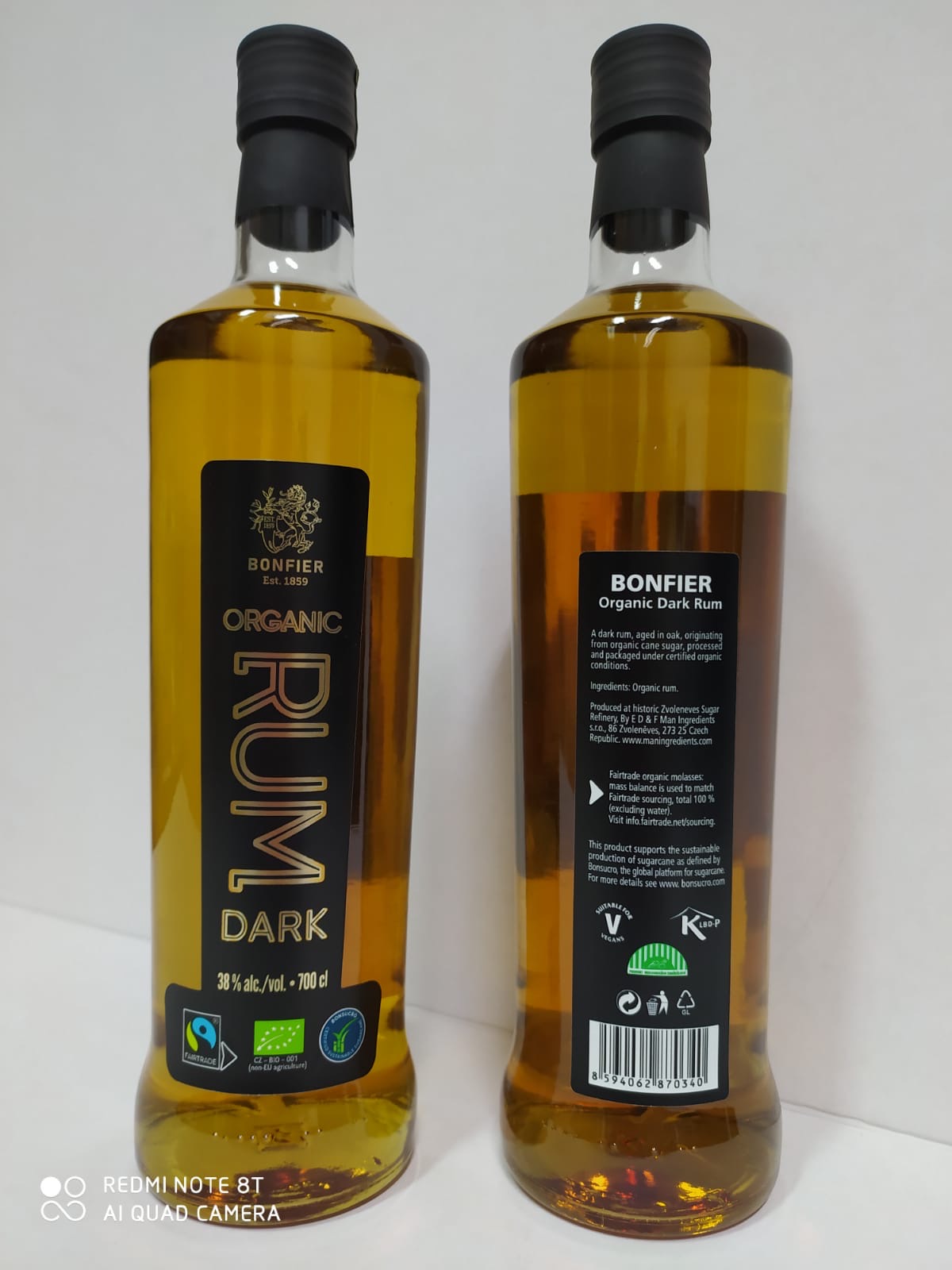Bonfier Organic Dark Rum