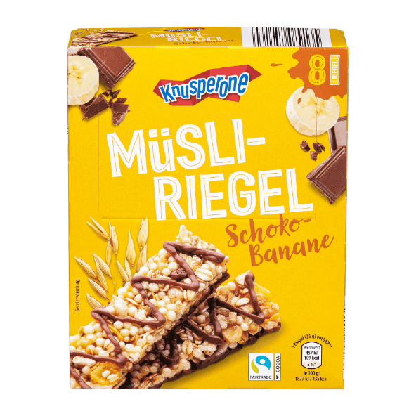 Müsli-Riegel Schoko-Banane