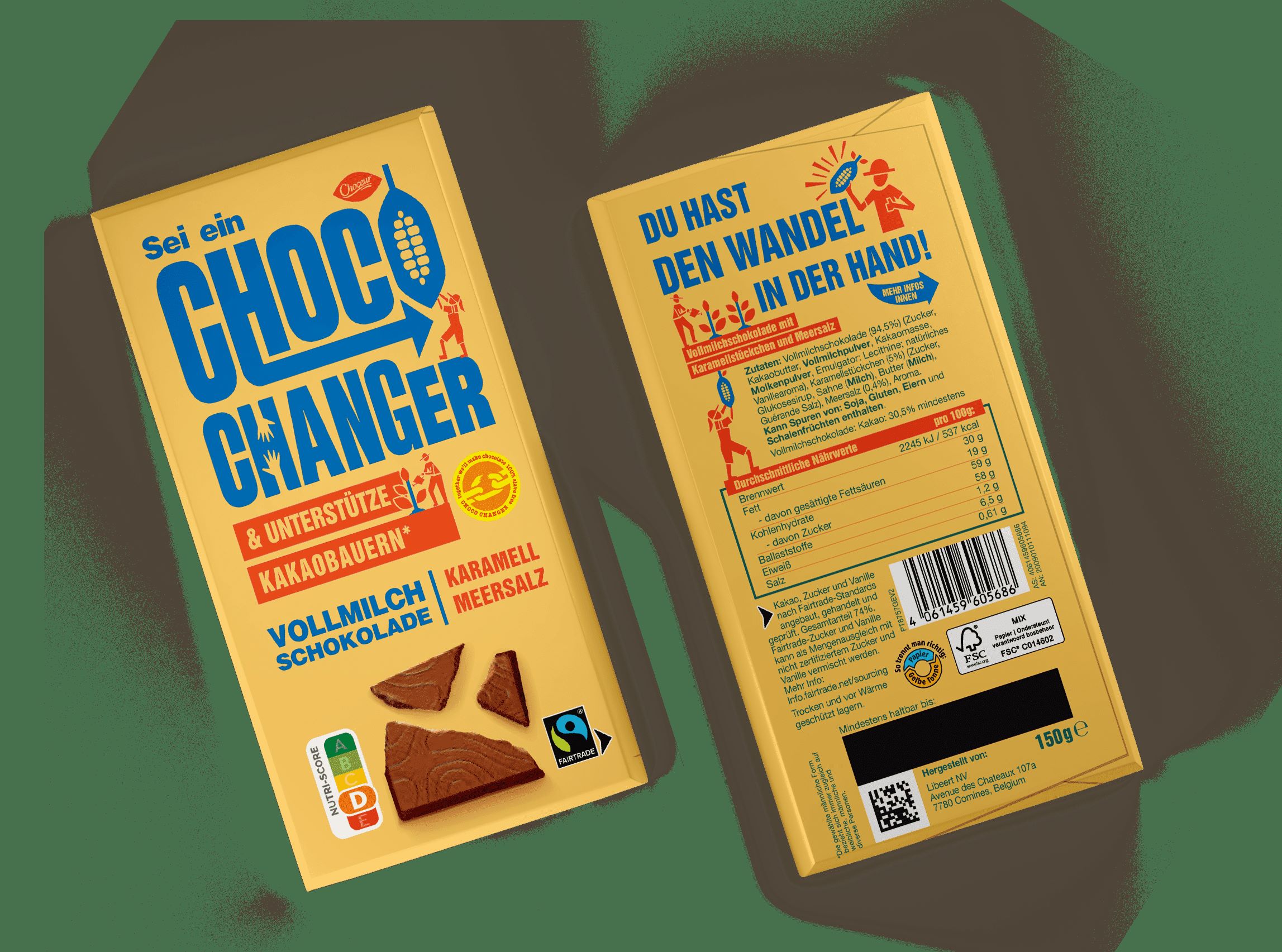 Choco Changer, Milk Caramel Seasalt, BE, GER, NL, PT, ES, PL, FR