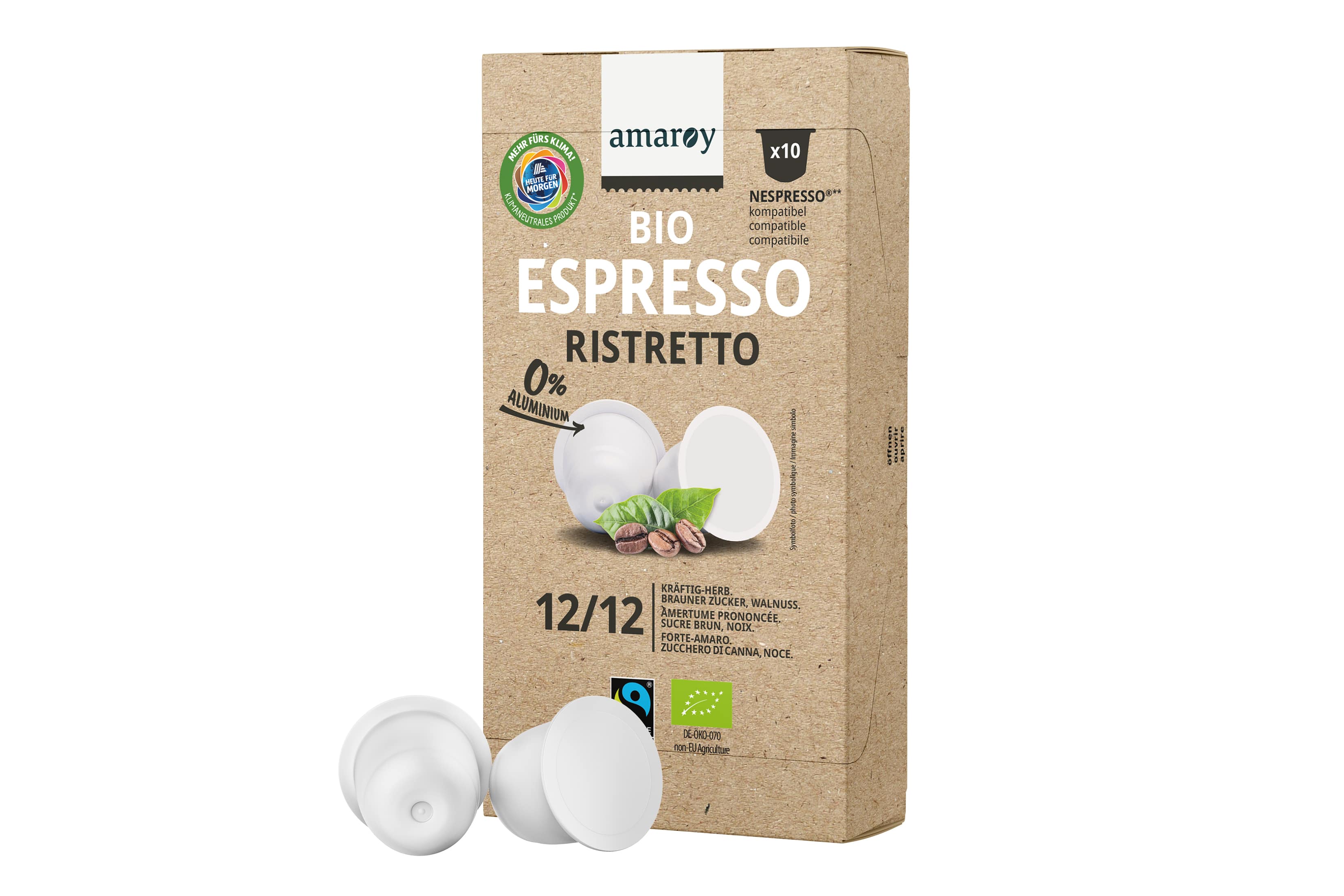 Bio Kaffeekapseln Espresso Ristretto FT 