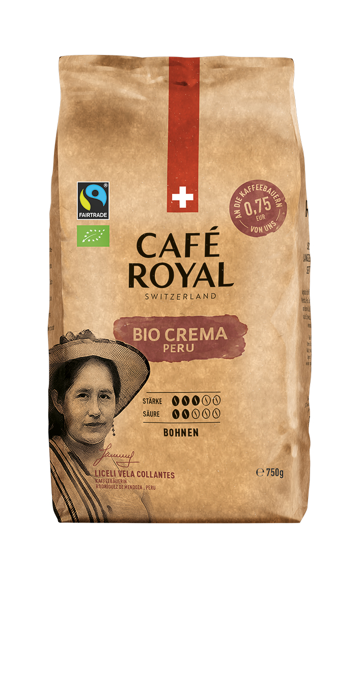 Kaffee Peru Bohnen Crema