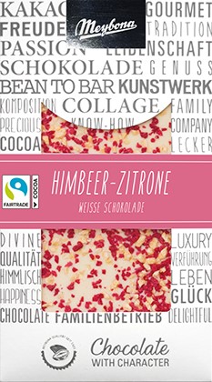 Collage Weiße Schokolade "Himbeer-Zitrone"