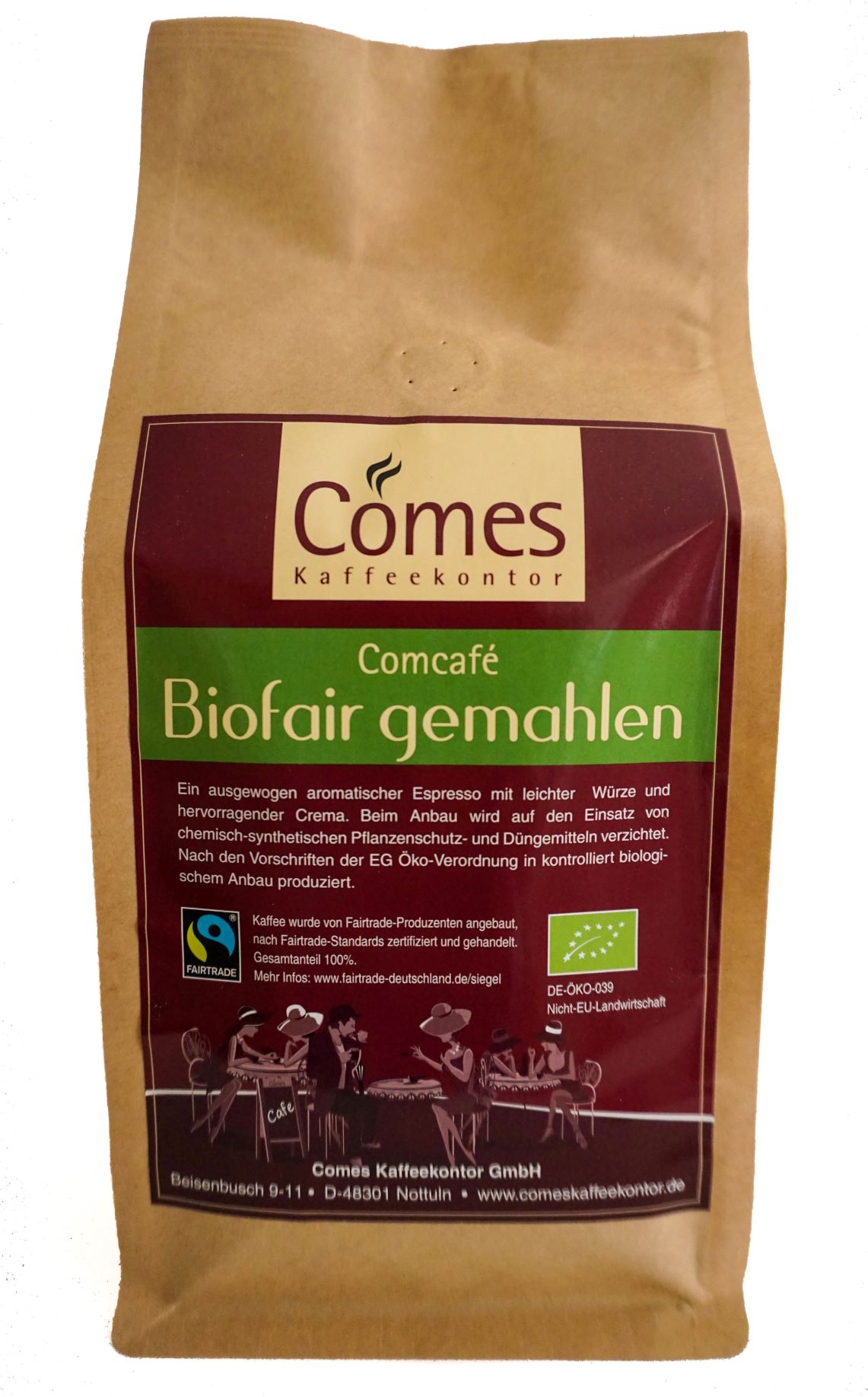 Comcafé gemahlen Bio FairTrade