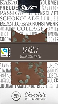 Collage Vollmilchschokolade "Lakritz"