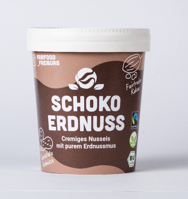 Schoko-Erdnuss Eis 500ml