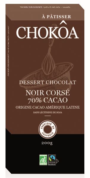 CHOKOA CHOCOLAT NOIR 70 CACAO DESSERT