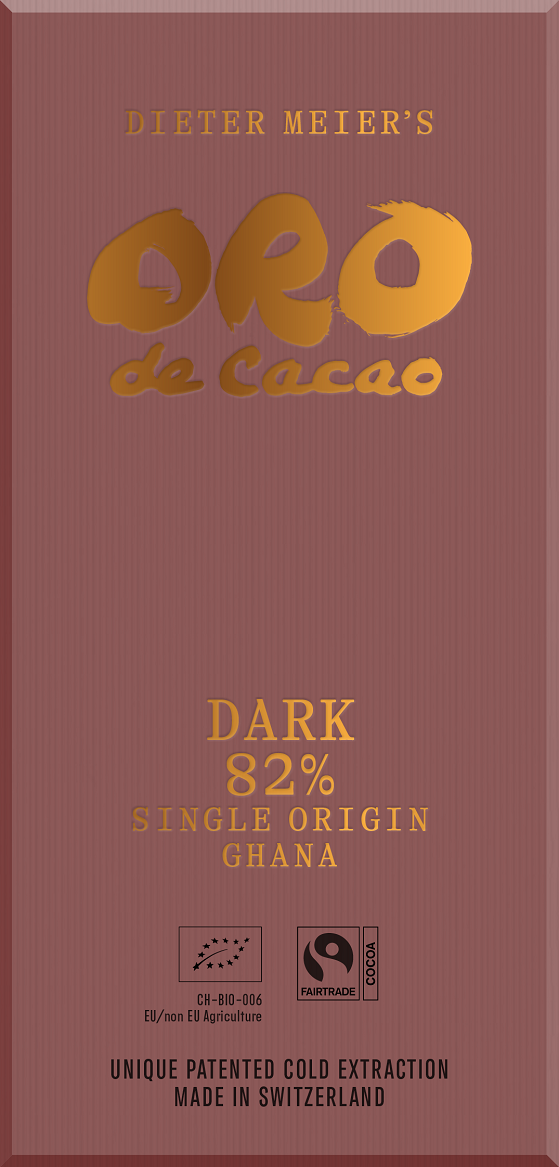 Tafelschokolade Dark 82 Prozent Single Origin Ghana