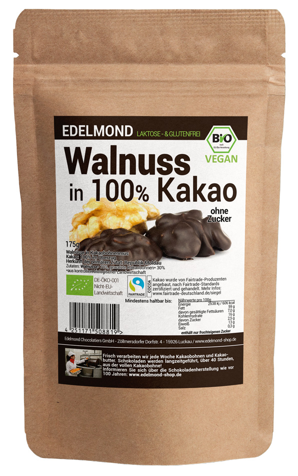 Walnuss in 100 Kakao