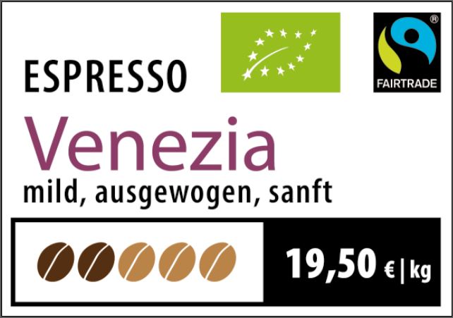 Espressone Bio FairTrade Espresso Venezia unverpackt