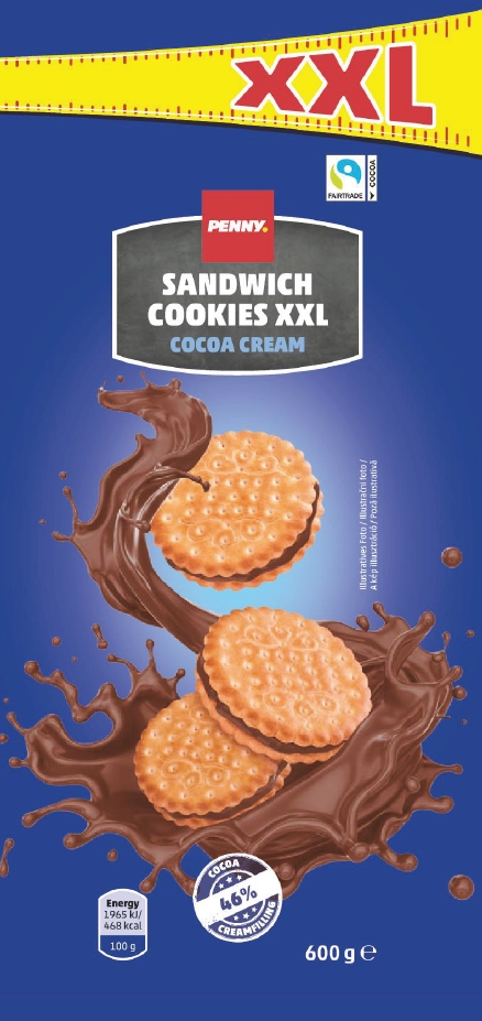Art.-Nr. 315454 Penny INT Sandwich Biscuits Cocoa PP XXL 20x600g