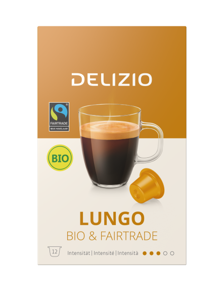 Lungo Bio & Fairtrade (12 Kaffeekapseln)