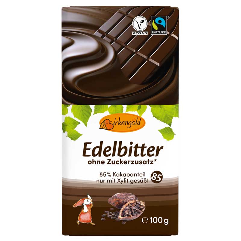 Edelbitter Schokolade 3x100g