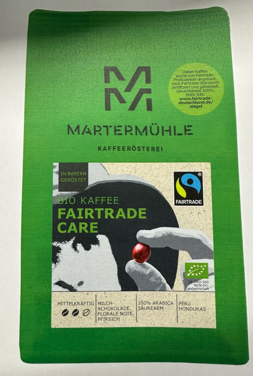 Bio Fairtrade Care Kaffee ganze Bohne
