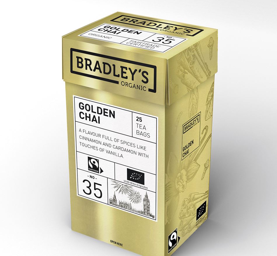 Bradley’s Fairtrade Organic Golden Chai No.35 25×1,5g