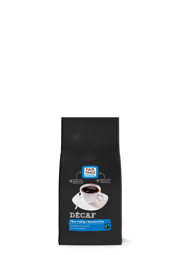 Fair Trade Original Koffie Decaf Fijne Maling 250G