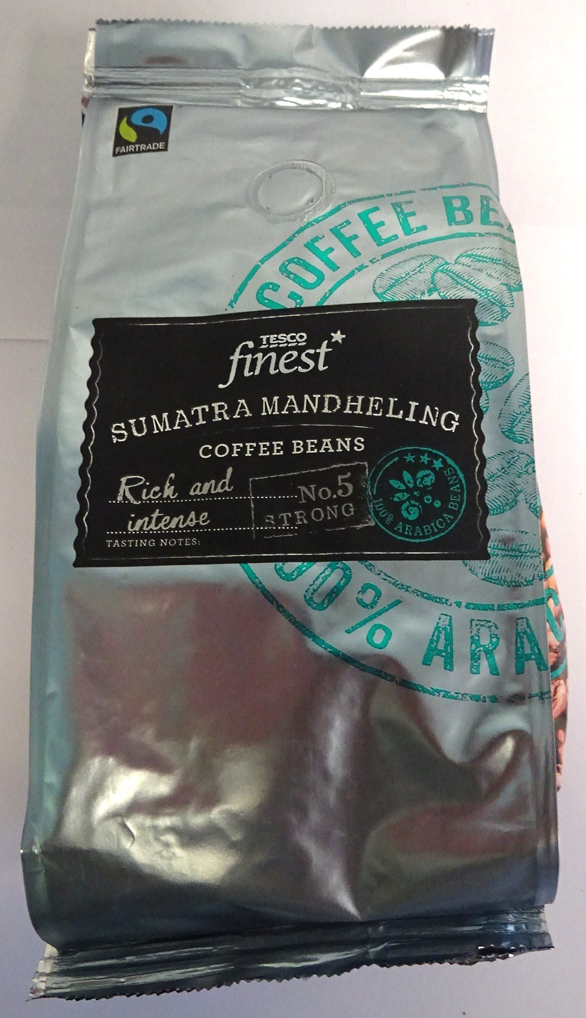 Tesco Finest FT Sumatra Mandheling Beans 6x227g