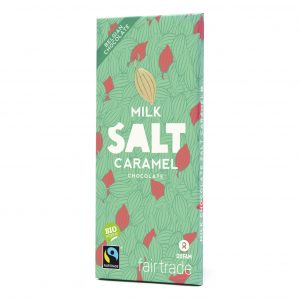 Oxfam Fair Trade – Chocolat au lait bio au sel et caramel – 100 gr