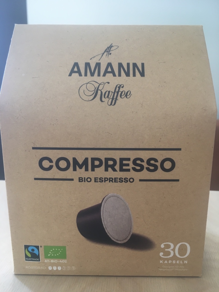 Compresso Espresso Bio Fairtrade 30 Stk. Kapseln