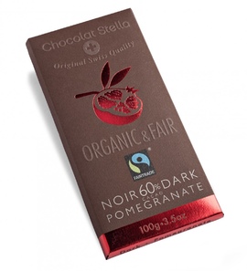 Tafelschokolade Dark 60 Prozent Pomegranate