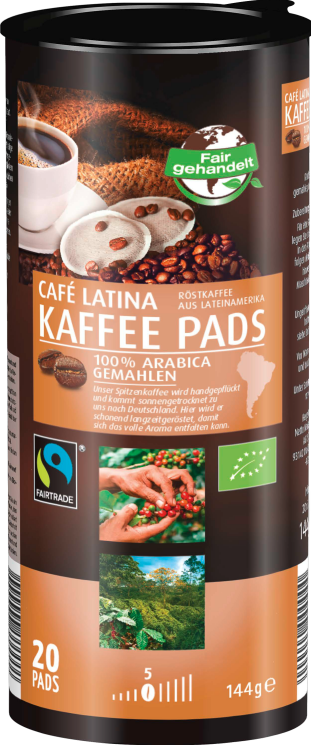 Café Latina, Kaffeepads