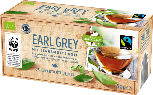 Schwarzer Tee - Earl Grey, 25x2g