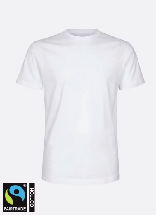 T-shirt Solid Crew Neck White