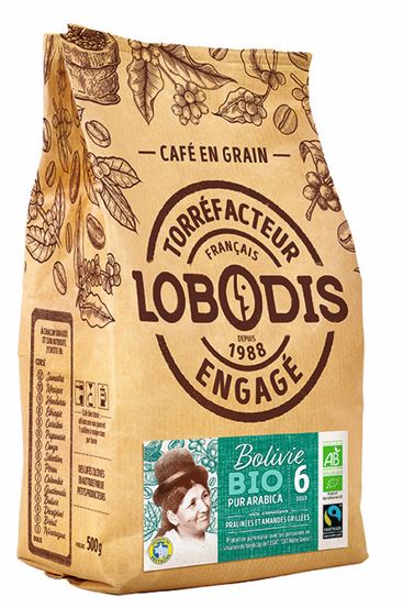 LOBODIS CAFE BOLIVIE 500G GRAIN BIO FT