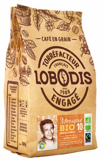 LOBODIS CAFE MEXIQUE 1KG GRAIN BIO FT