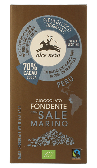 Alce Nero - Cioccolato fondente con sale - Bio - 50 gr
