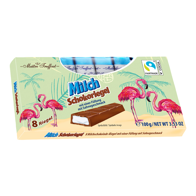 Flamingo Milchschokolade mit Milchcremefüllung