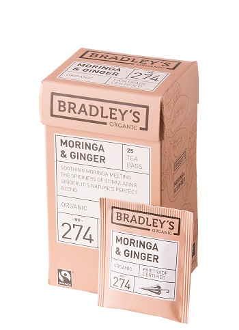 Bradley's Organic FT Moringa Ginger 25x 1.2g