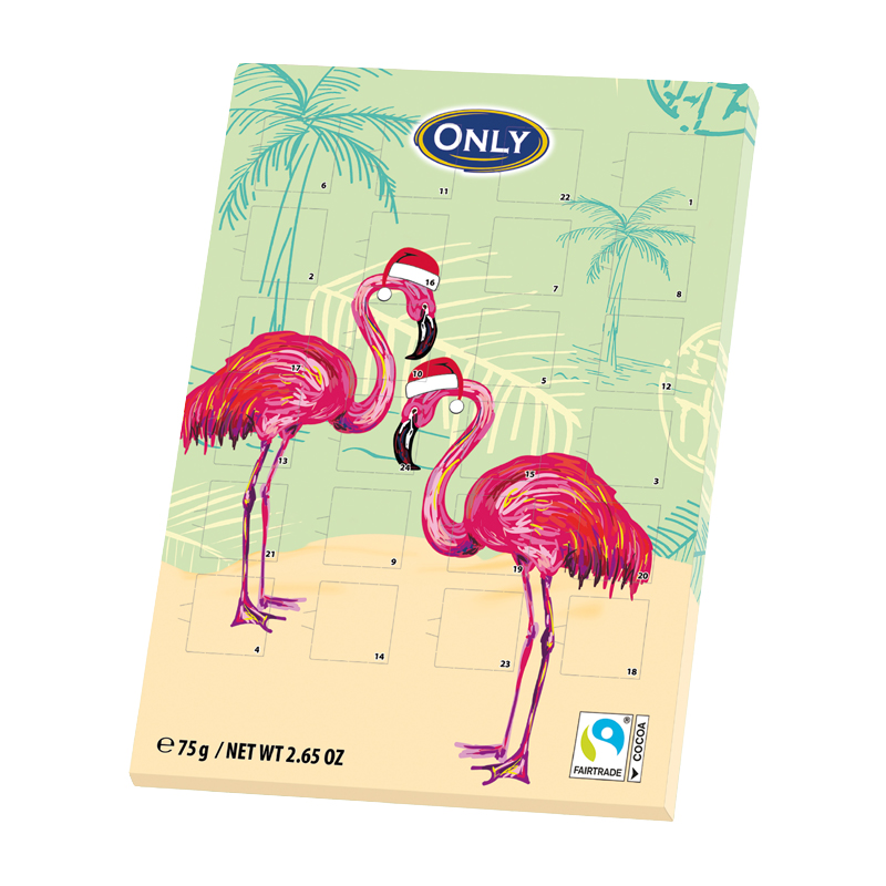 Flamingo Milchschokolade Adventskalender 