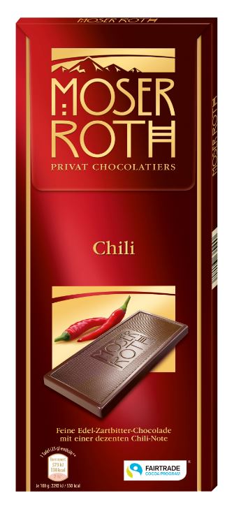 Edel-Zartbitterschokolade Chili