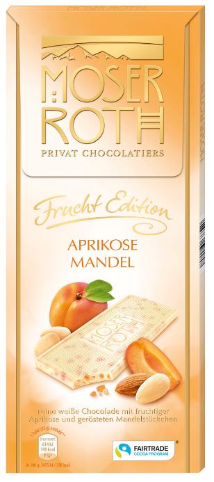 Weiße Schokolade Aprikose Mandel