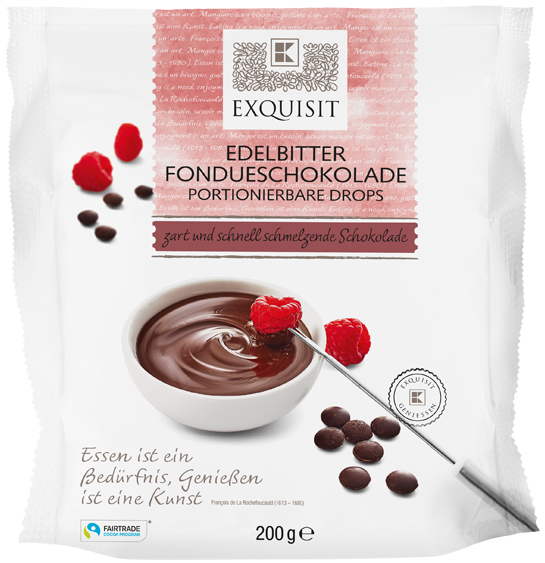 Ex. Fondueschokolade Zartbitter 200g