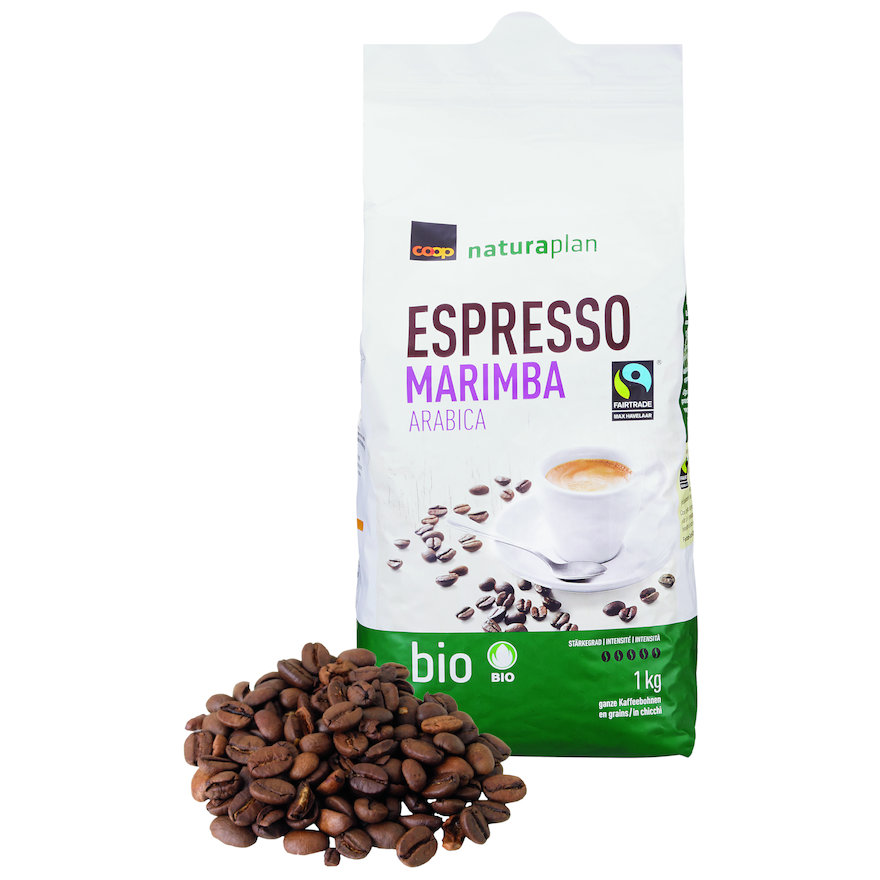 Espresso Marimba Arabica, ganze Bohnen