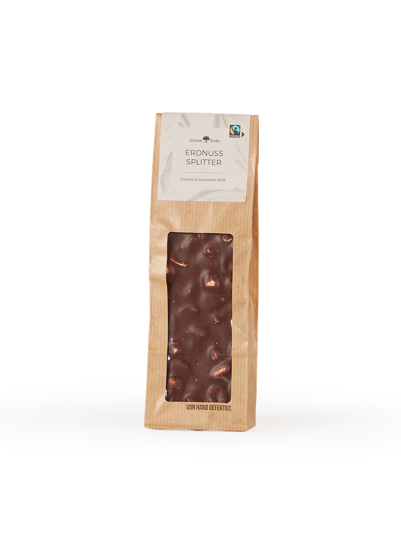 Bio Edelschokolade mit Erdnuss-Splitter