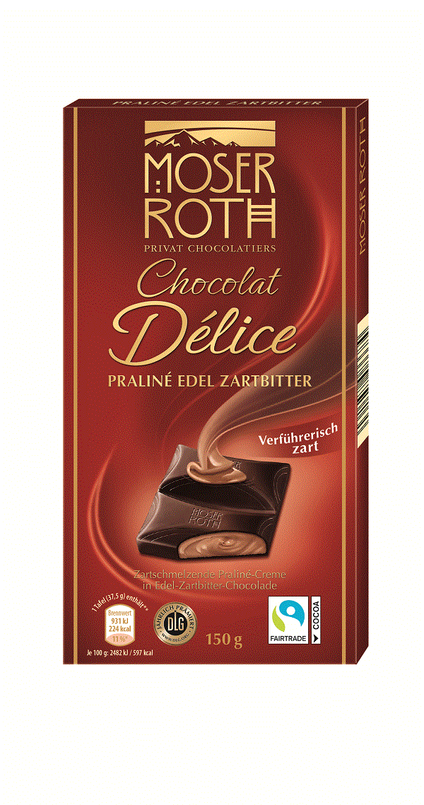 Chocolat Délice Praline Zartbitter
