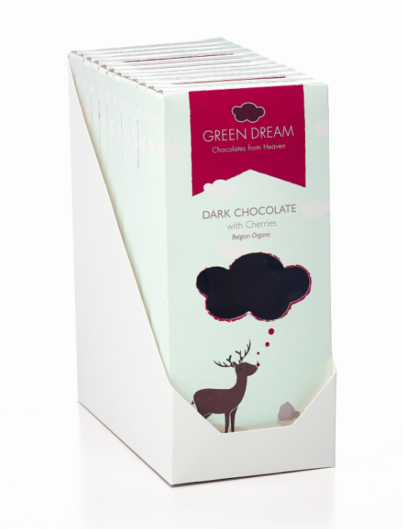 Green Dream – Chocolat noir à la cérise – 85 gr