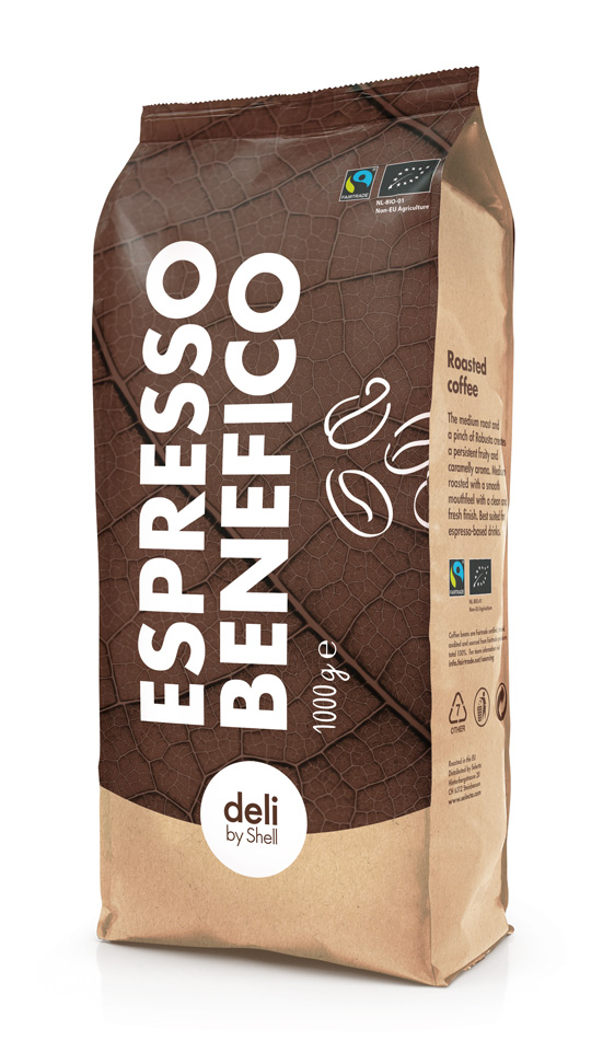 Deli by Shell Espresso Benefico FT org 8x1kg
