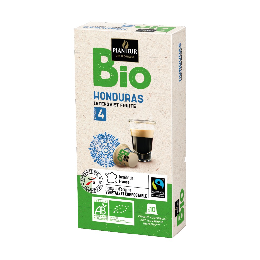 Capsules biodégradables espresso Honduras