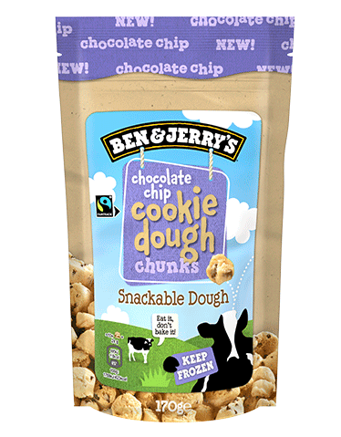 Frozen Chocolate chip Cookie Dough Chunks