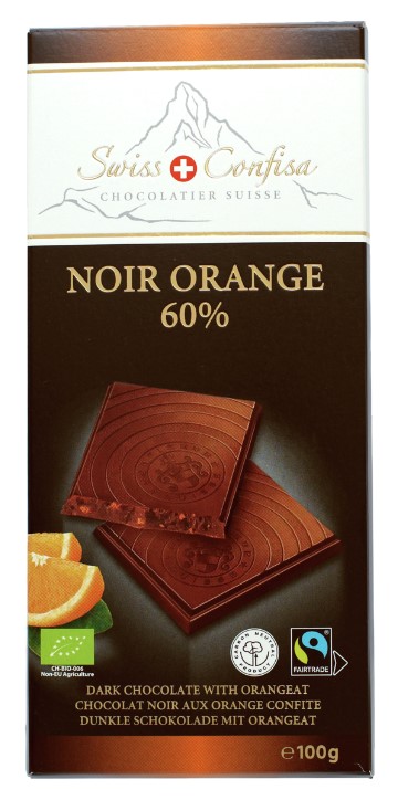 Dunkle Schokolade mit Orangeat